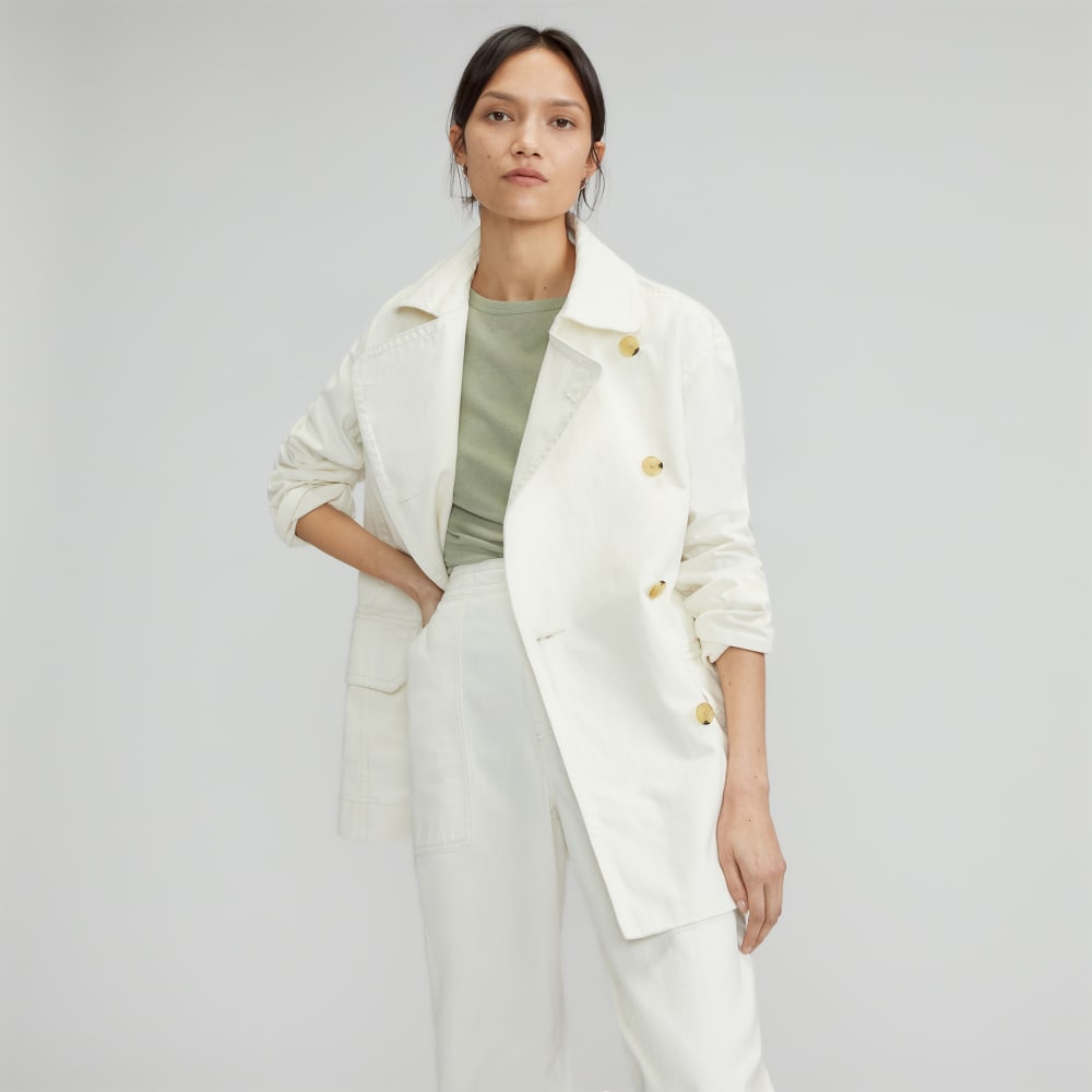 The Organic Cotton Herringbone Jacket | Bone